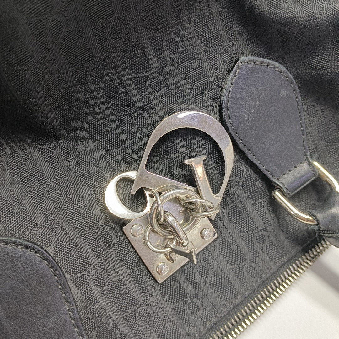Canvas Top Handle Bag Black
