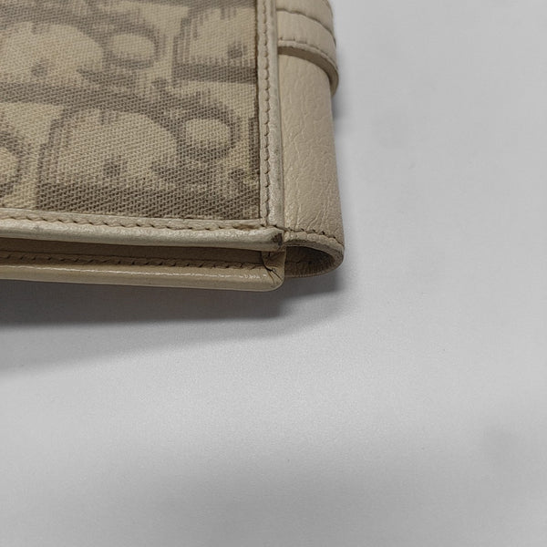 Oblique Canvas Wallet Beige