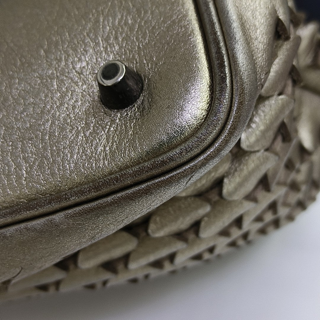 Lambskin Shoulder Bag Beige