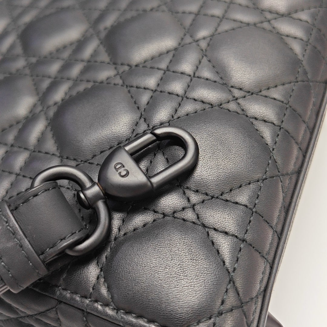 Lady Dior Small Cannage Calfskin Black