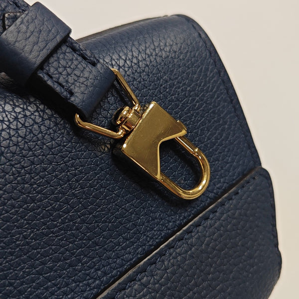 Calfskin Shoulder Bag Mini Blue