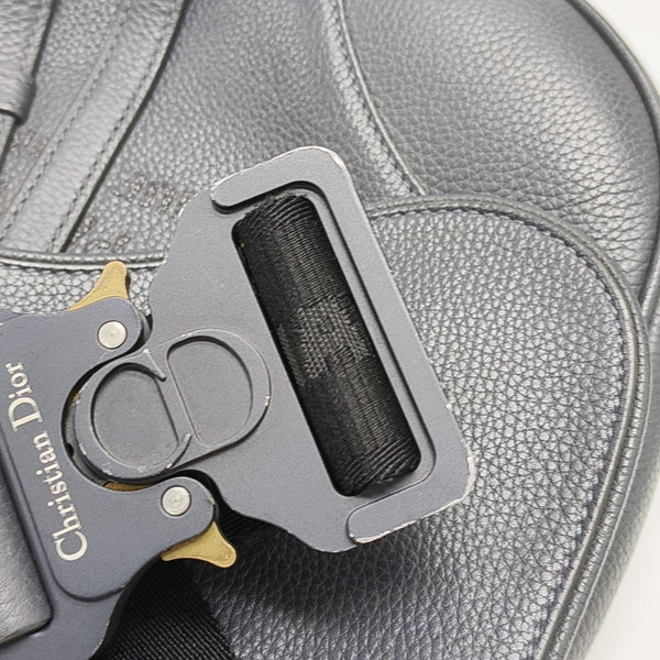 Saddle Medium Calfskin Gray