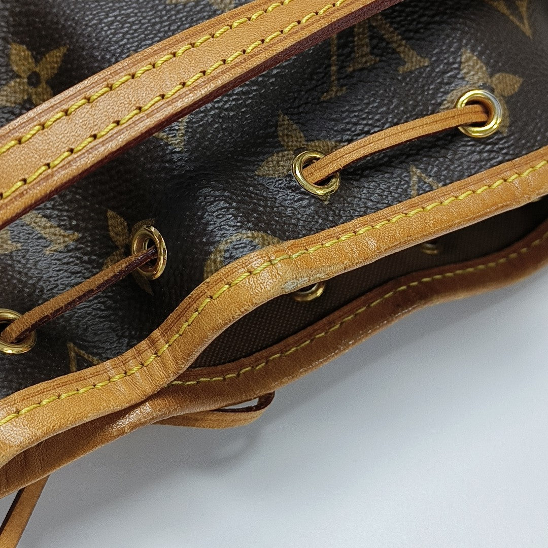 NÉONOÉ Nano Monogram Coated Canvas Brown