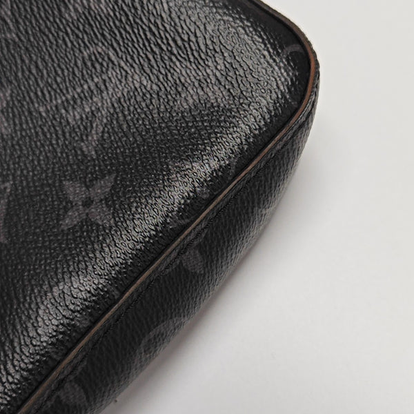 TRIO Monogram Coated Canvas Gray
