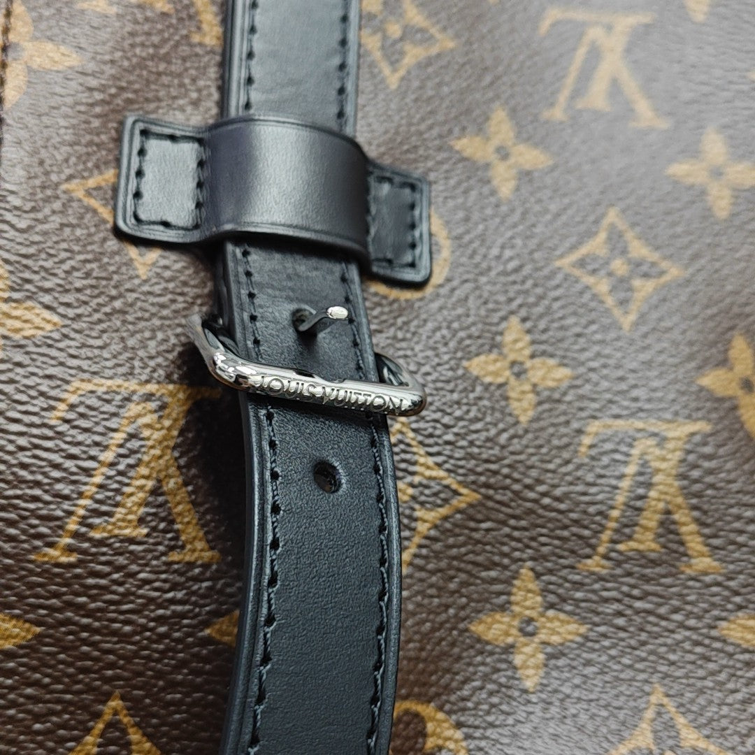 CHRISTOPHER PM Monogram Coated Canvas Brown