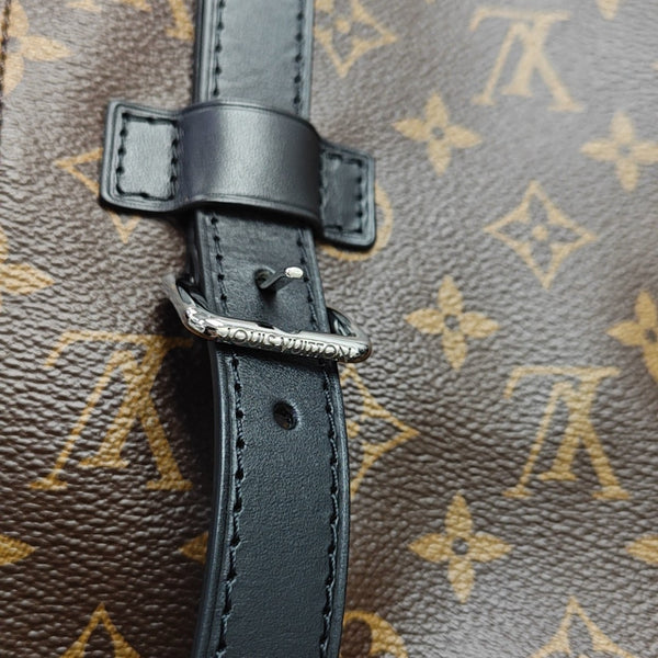 CHRISTOPHER PM Monogram Coated Canvas Brown