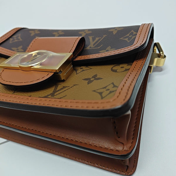 DAUPHINE Mini Monogram Coated Canvas Brown