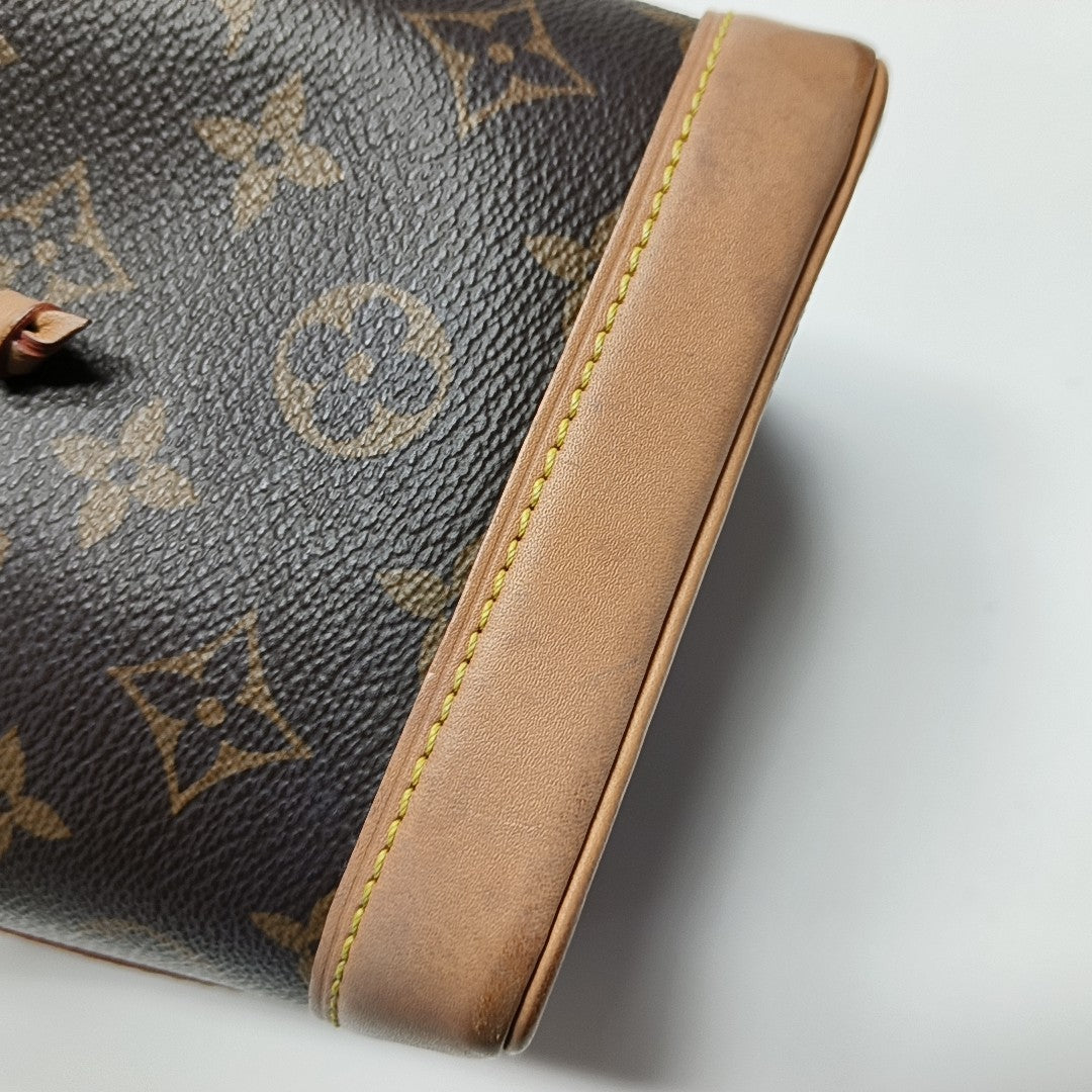 NOÉ Nano Monogram Coated Canvas Brown