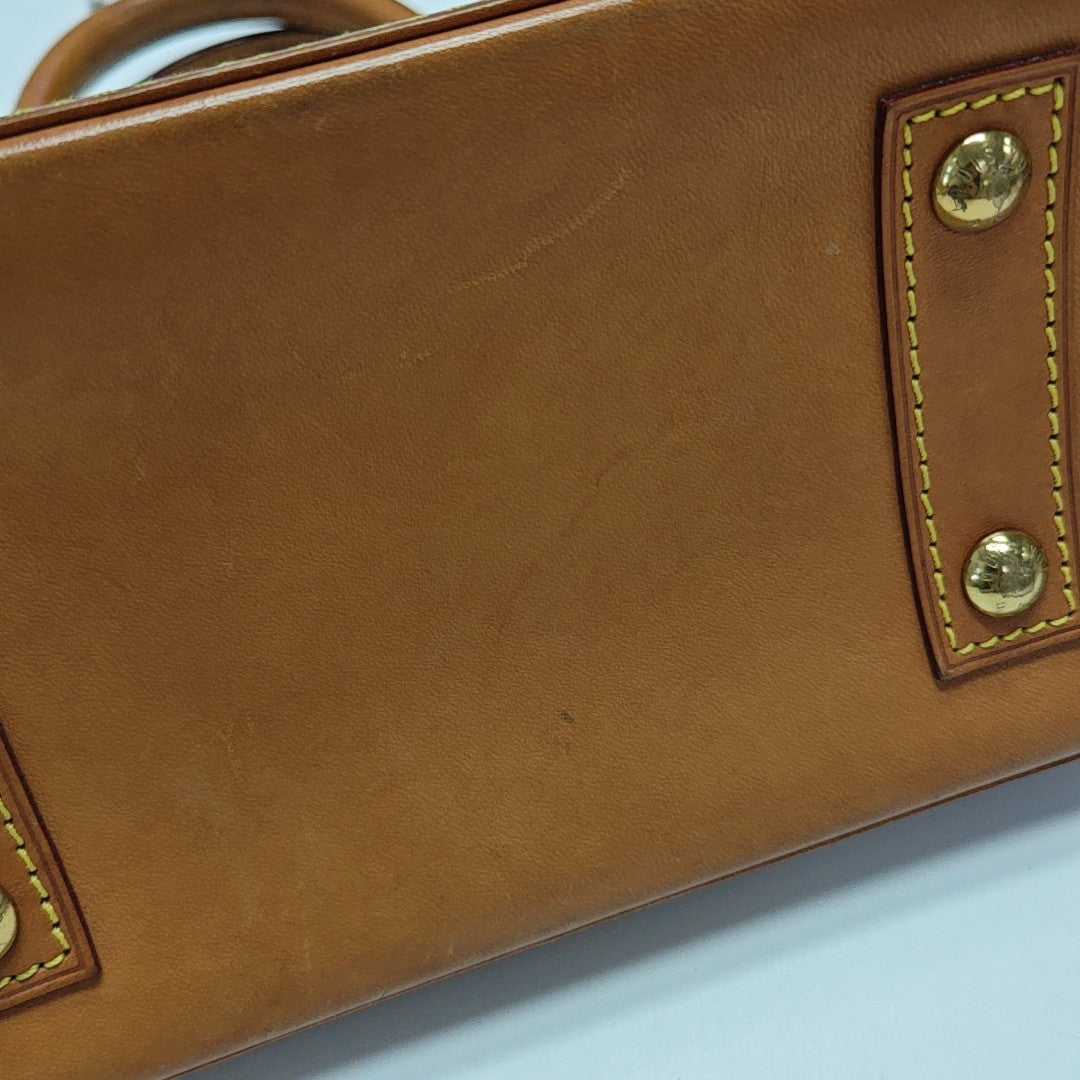 ALMA BB Monogram Coated Canvas Brown