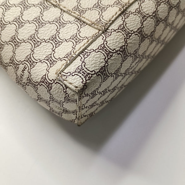 Coated Canvas Tote Bag White