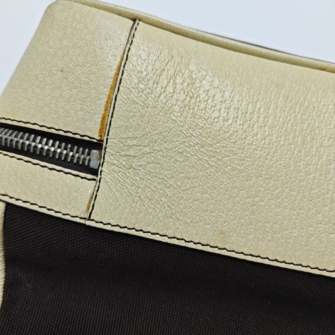 Canvas Top Handle Bag Brown