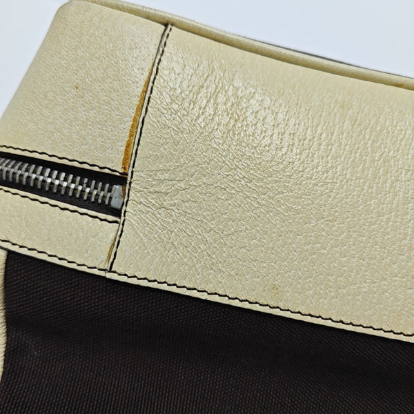 Canvas Top Handle Bag Brown