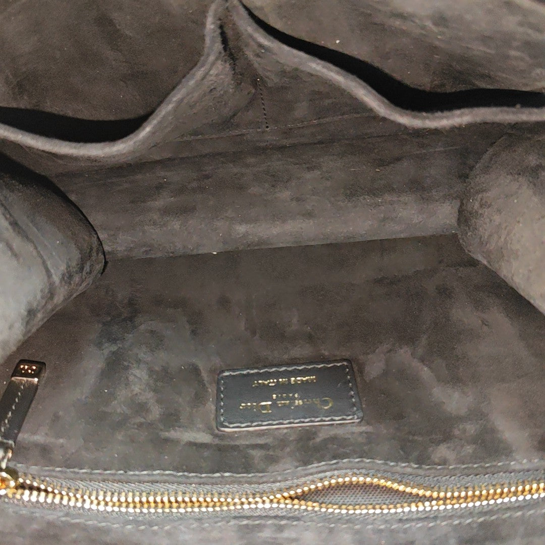 Book Tote Small Cannage Lambskin Black