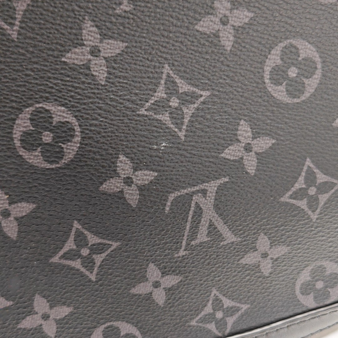 TRIO Monogram Coated Canvas Gray