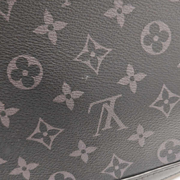 TRIO Monogram Coated Canvas Gray