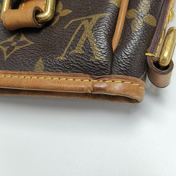 ESTRELA MM Monogram Coated Canvas Brown
