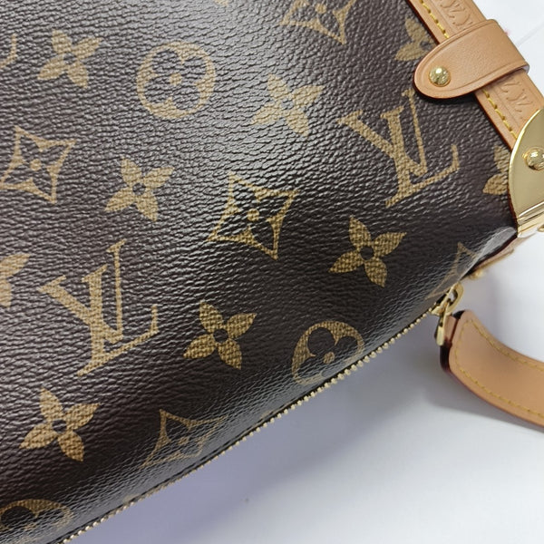 SIDE TRUNK MM Monogram Coated Canvas Brown