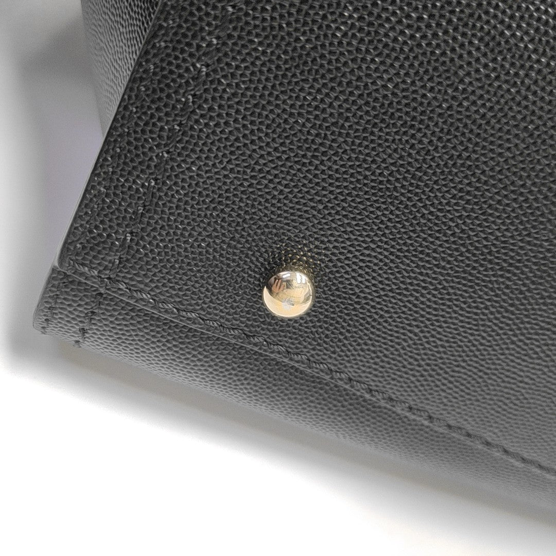 DEAUVILLE Small Calfskin Black