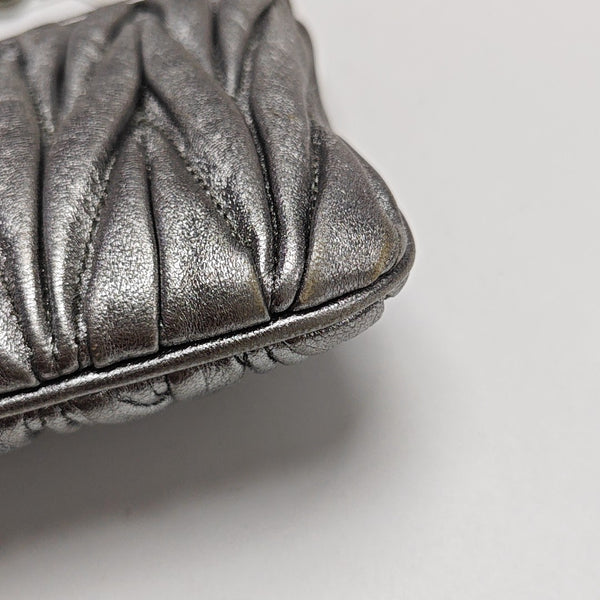 Matelassé Quilted Lambskin Silver