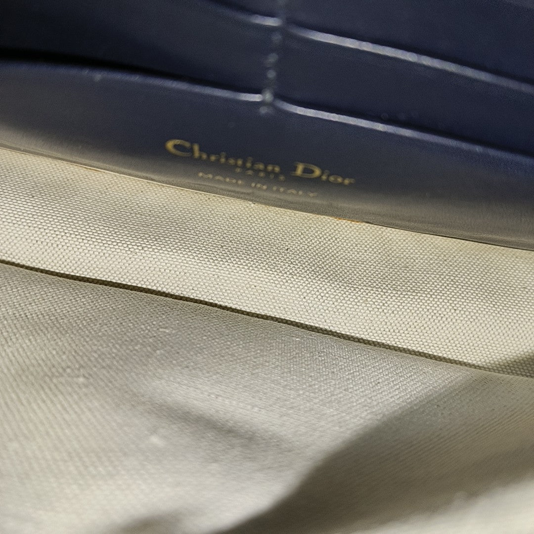 Saddle Mini Oblique Canvas Blue