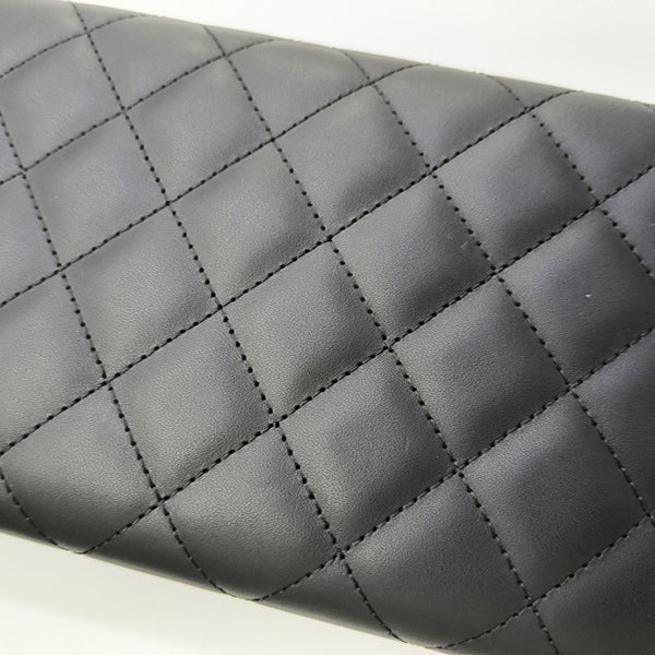 CAMBON Medium Quilted Calfskin Black Wallet