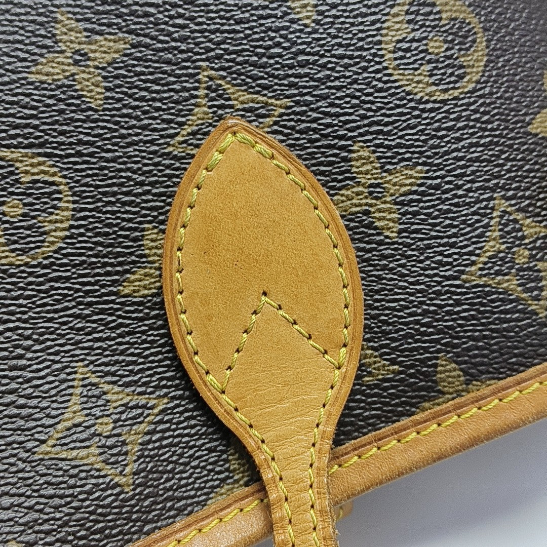 NEVERFULL PM Monogram Coated Canvas Brown