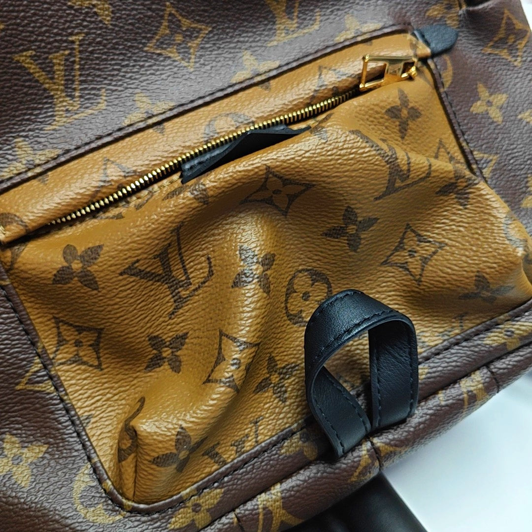 PALM SPRINGS PM Monogram Coated Canvas Brown