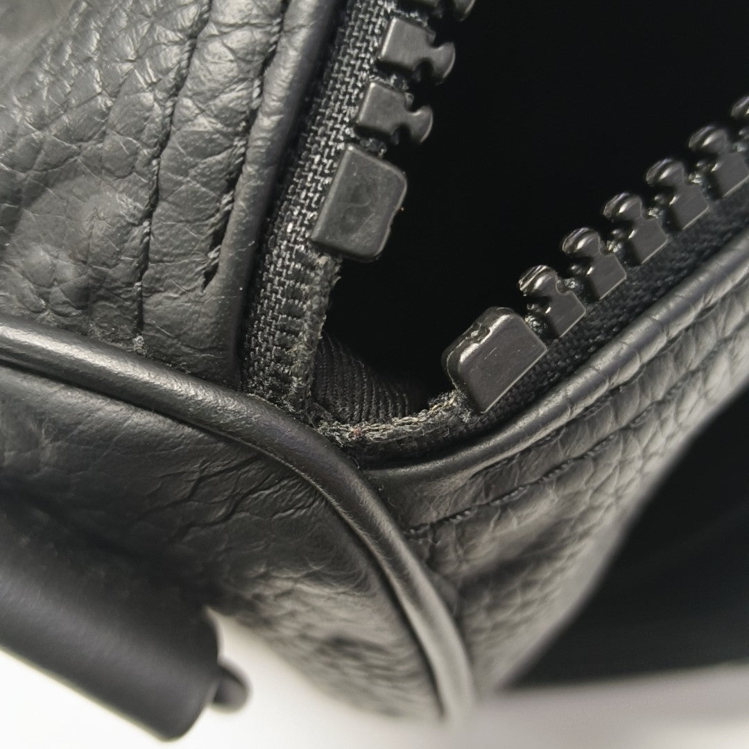 KEEPALL 25 Monogram Calfskin Black