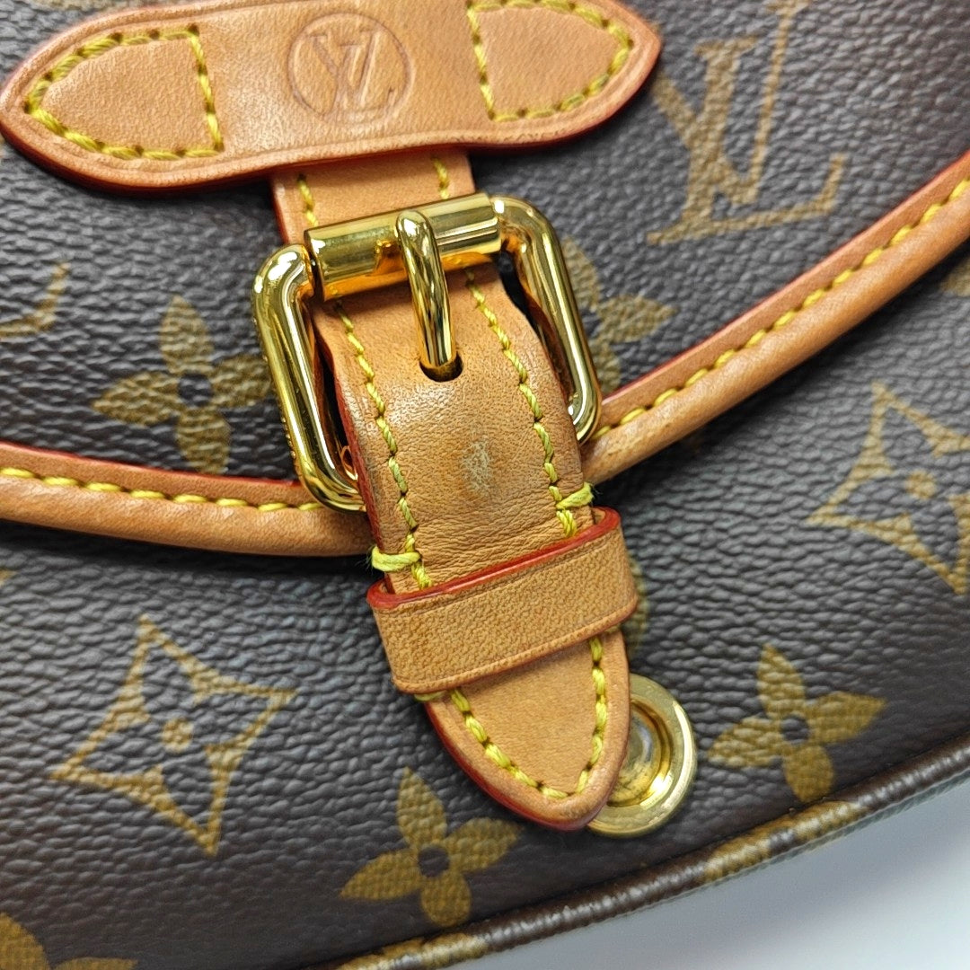 SAUMUR BB Monogram Coated Canvas Brown