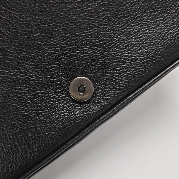 Calfskin Shoulder Bag Black