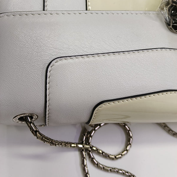 SERPENTI FOREVER Medium Calfskin White