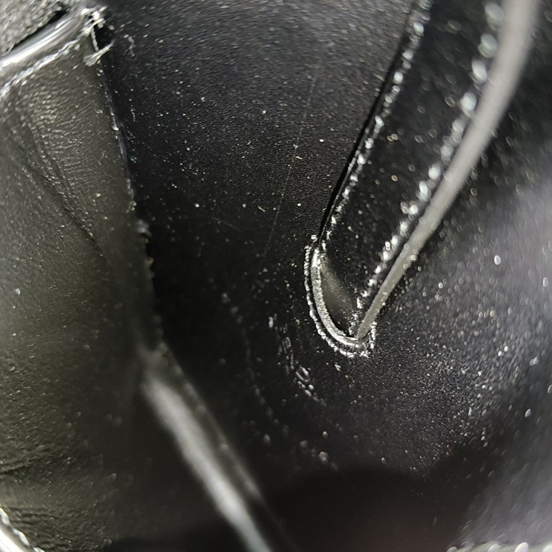2 Pockets Leather Black