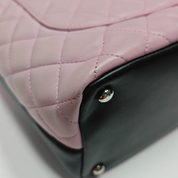 CAMBON Medium Quilted Calfskin Pink