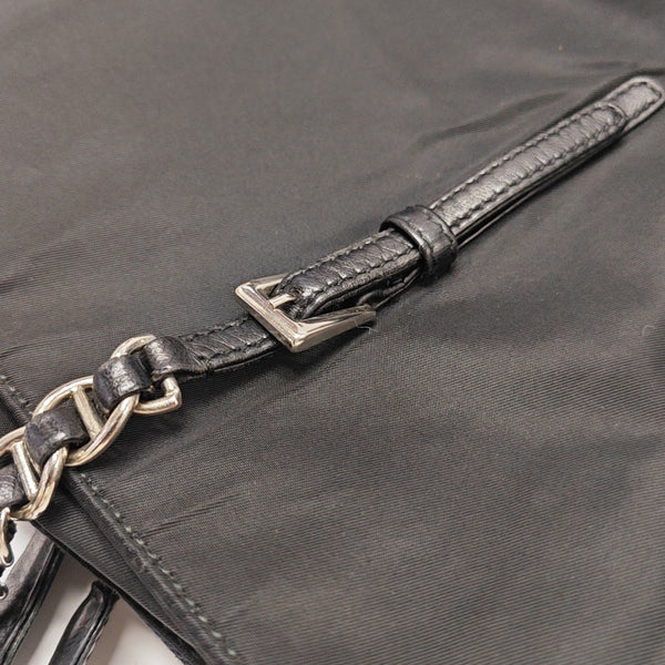 Nylon Shoulder Bag Black