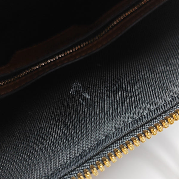 Calfskin Shoulder Bag Brown