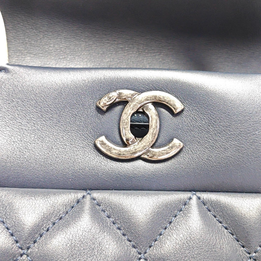 PORTOBELLO Quilted Calfskin Blue