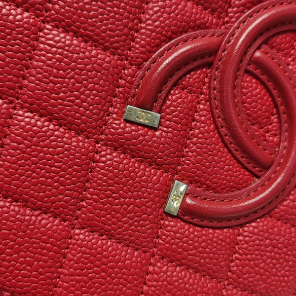 FILIGREE Medium Quilted Grained Calfskin Red