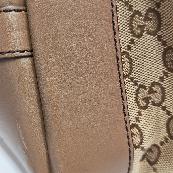 Monogram Canvas Tote Bag Brown