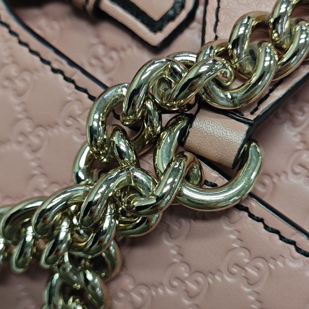 Emily Chain Monogram Calfskin Pink
