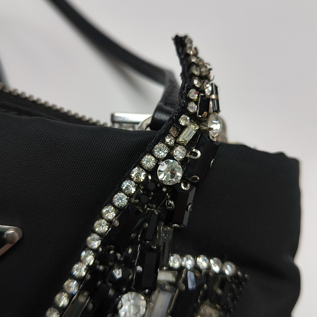 Nylon Shoulder Bag Black