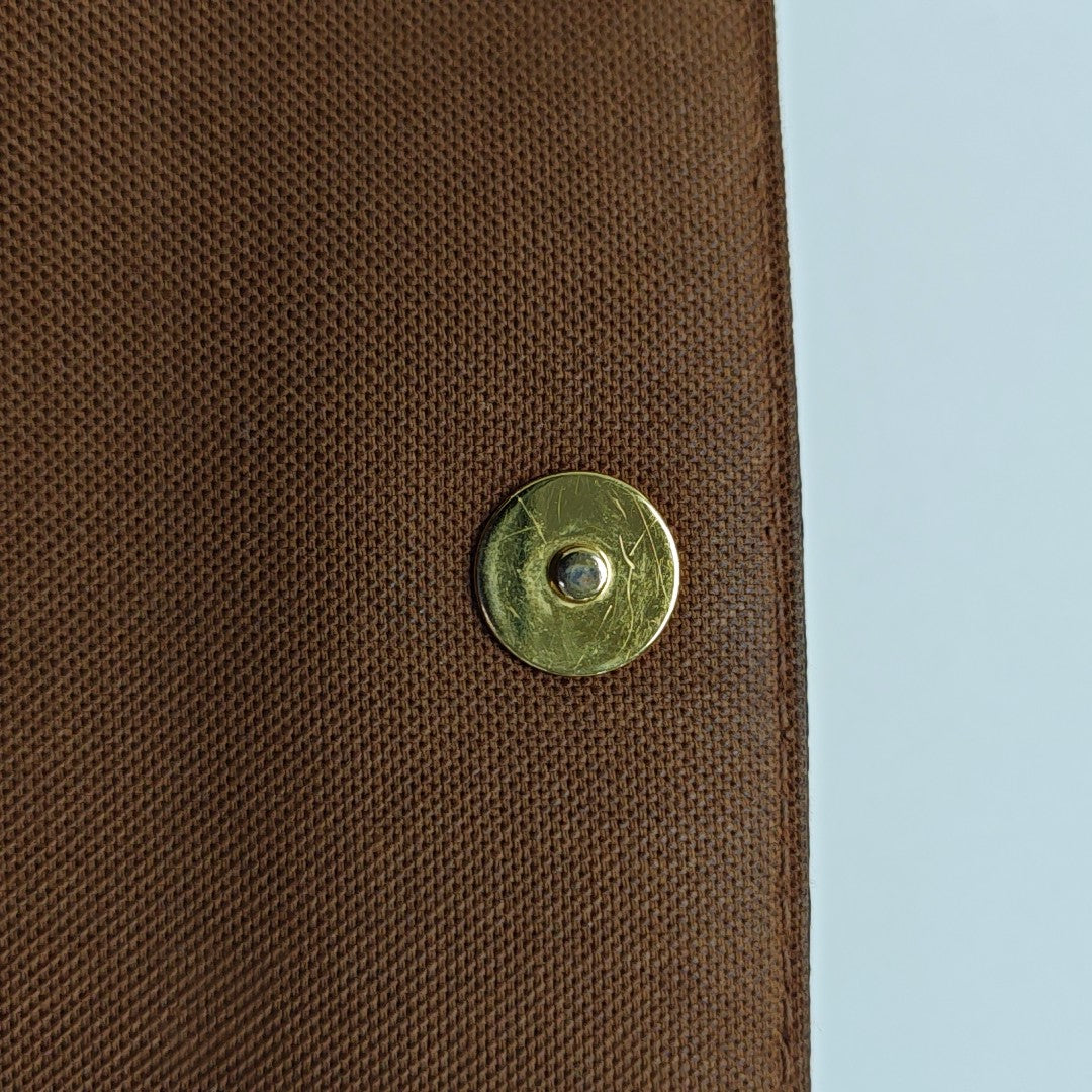 IVY Monogram Coated Canvas Brown