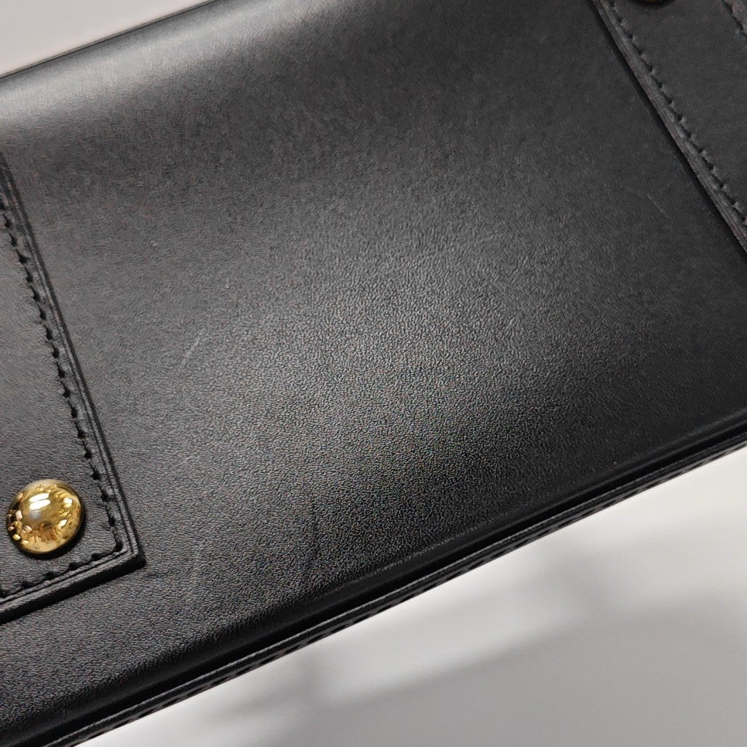 ALMA BB Monogram Coated Canvas Brown