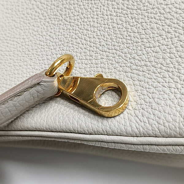 Kelly 25 Togo White
