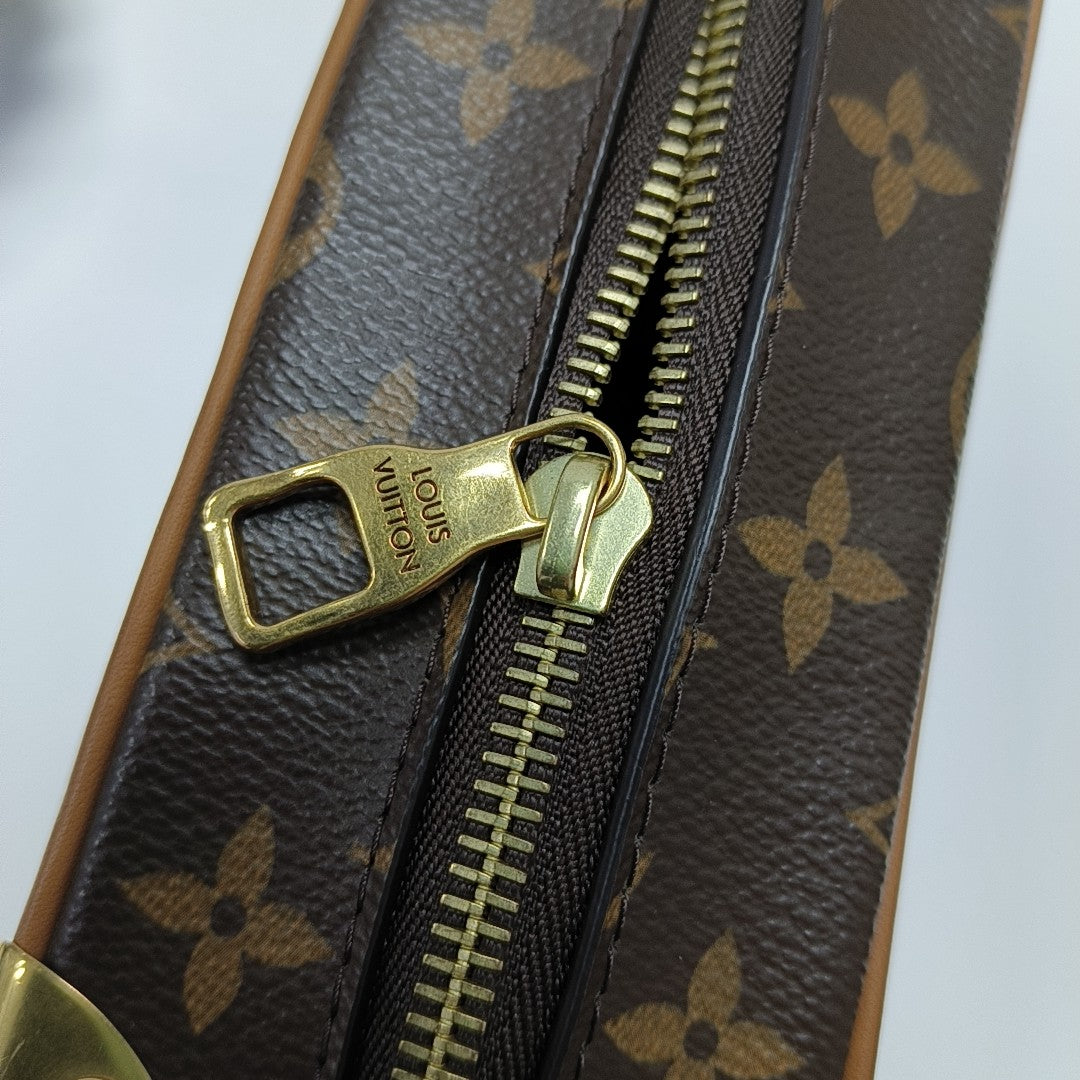 SOFT TRUNK Mini Monogram Coated Canvas Brown