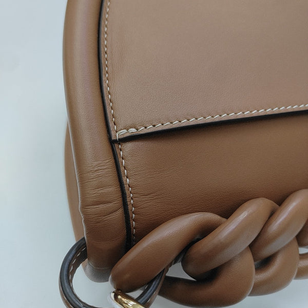 Calfskin Shoulder Bag Brown