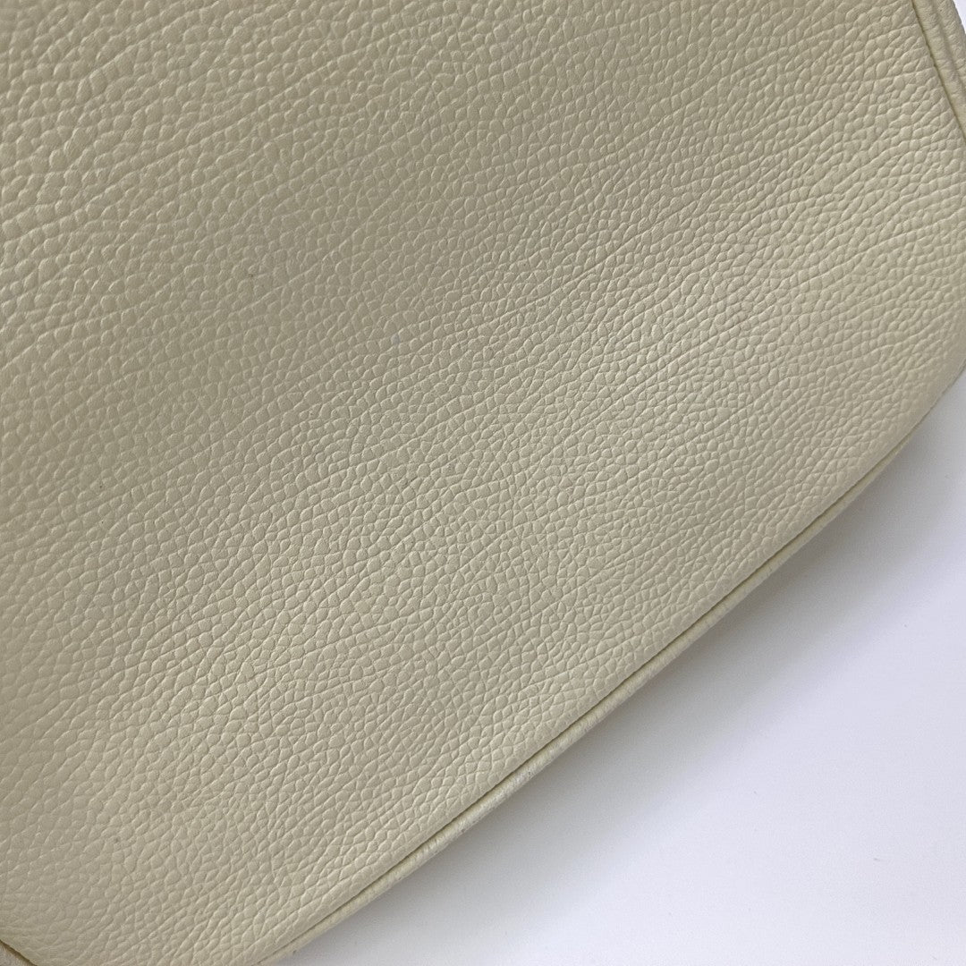 Calfskin Shoulder Bag White