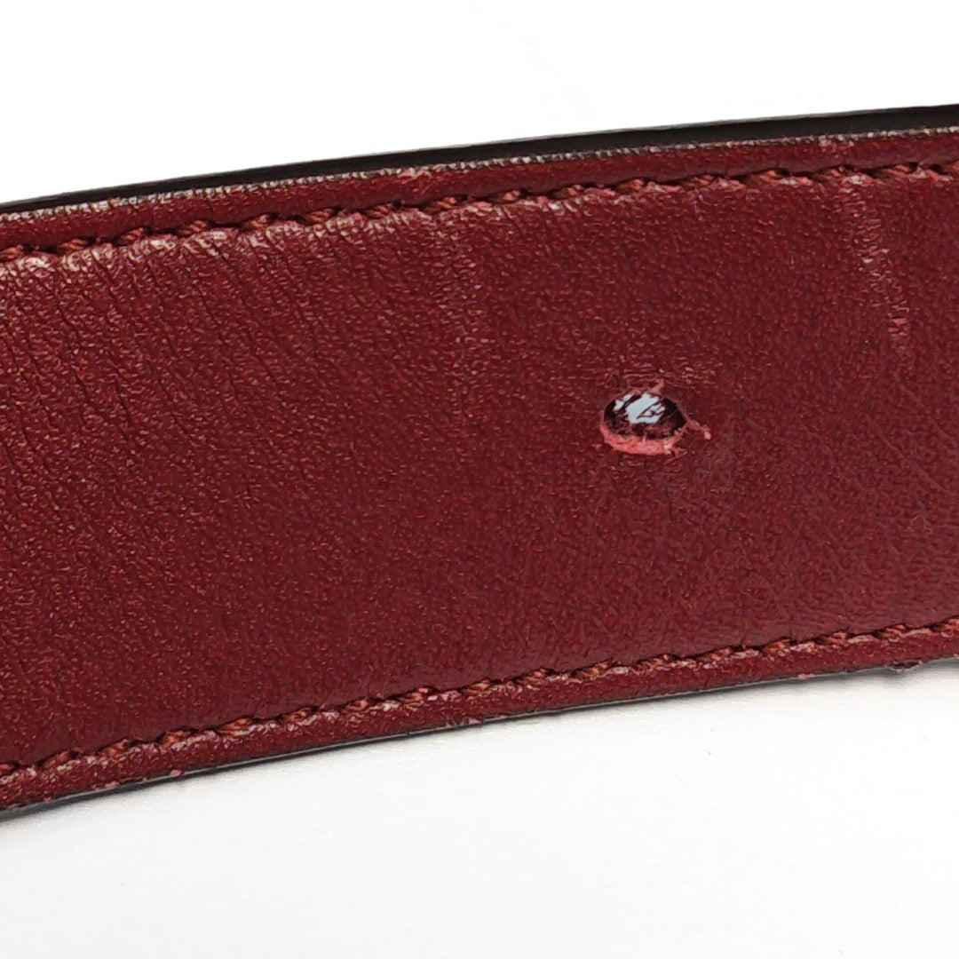 Leather Belt Red