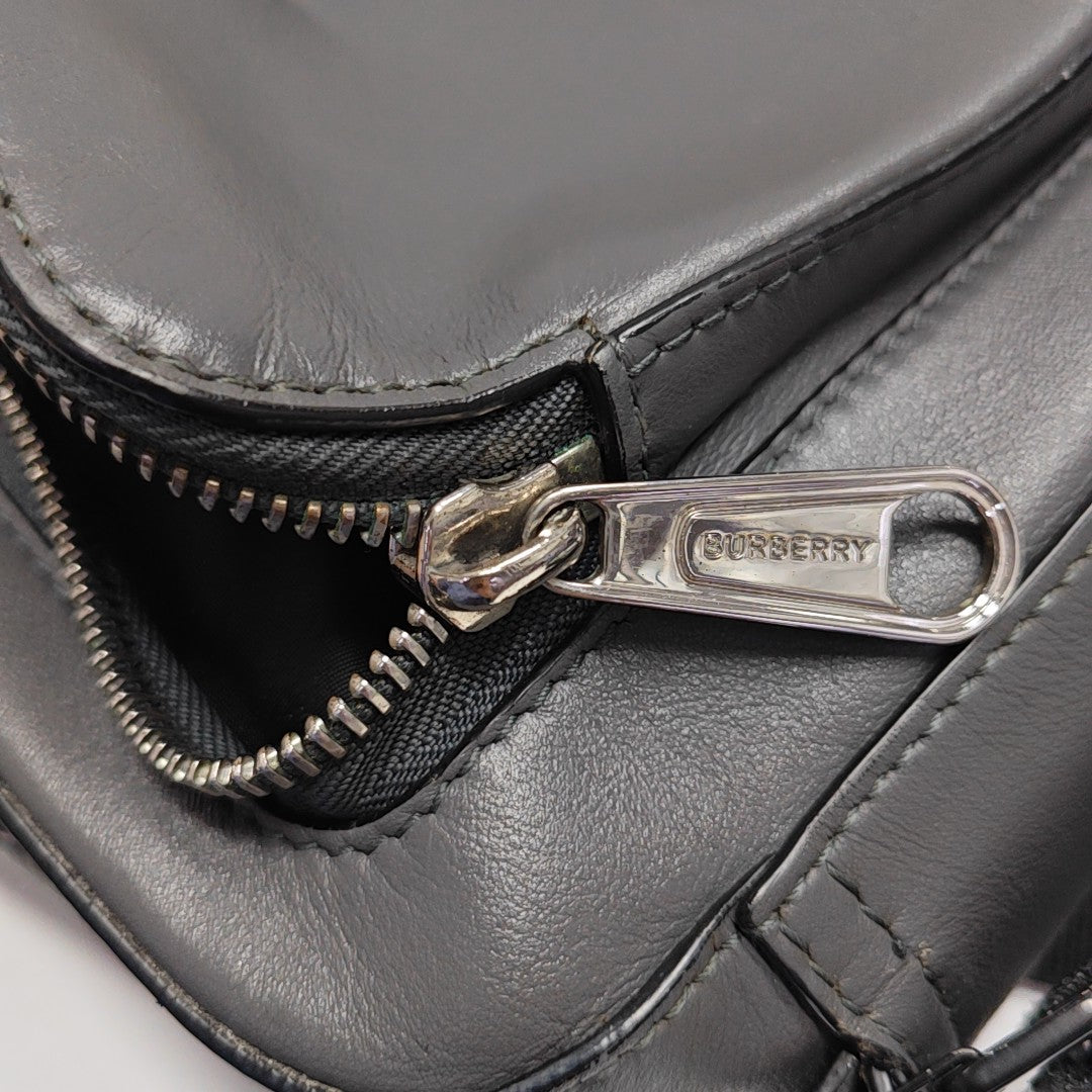 Calfskin Shoulder Bag Gray