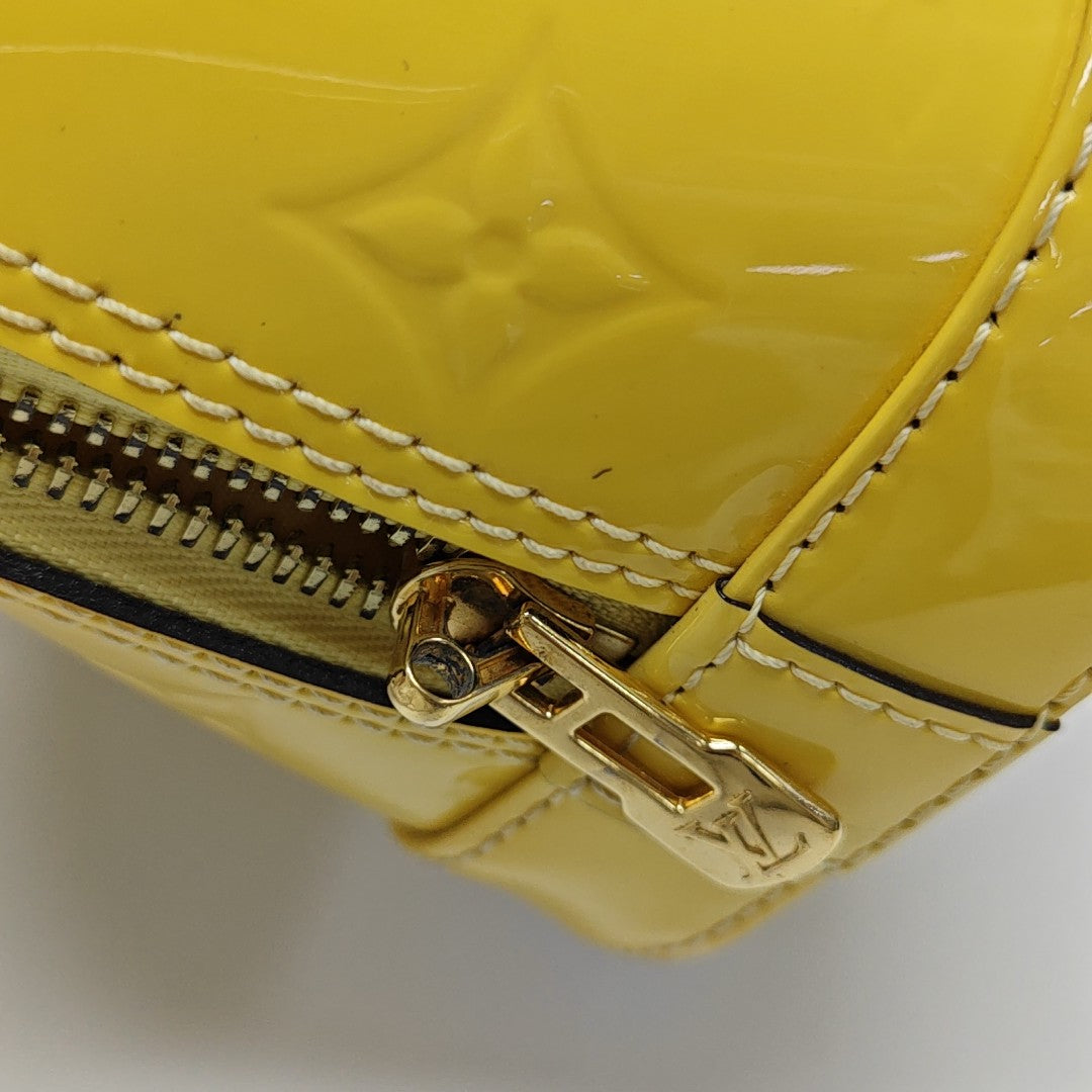 ALMA BB Monogram Patent Leather Yellow