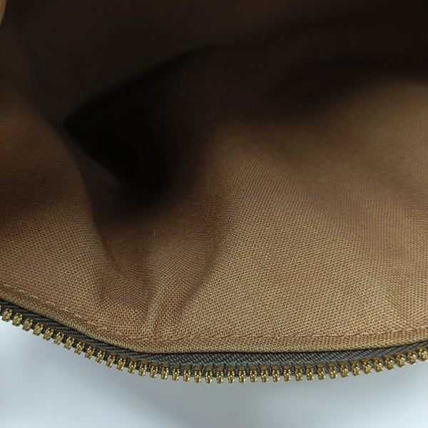 Monogram Coated Canvas Top Handle Bag Brown